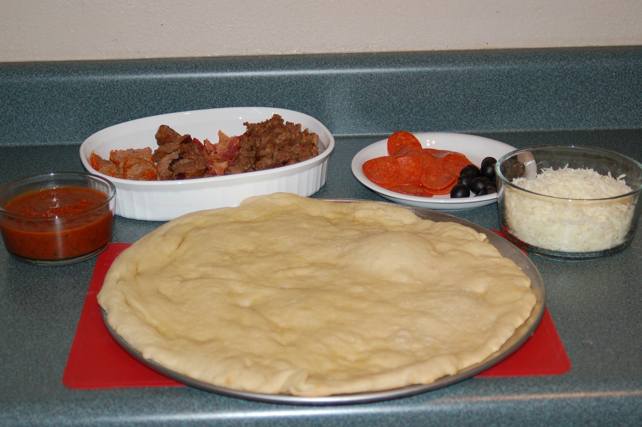 homemade pizza crust without toppings