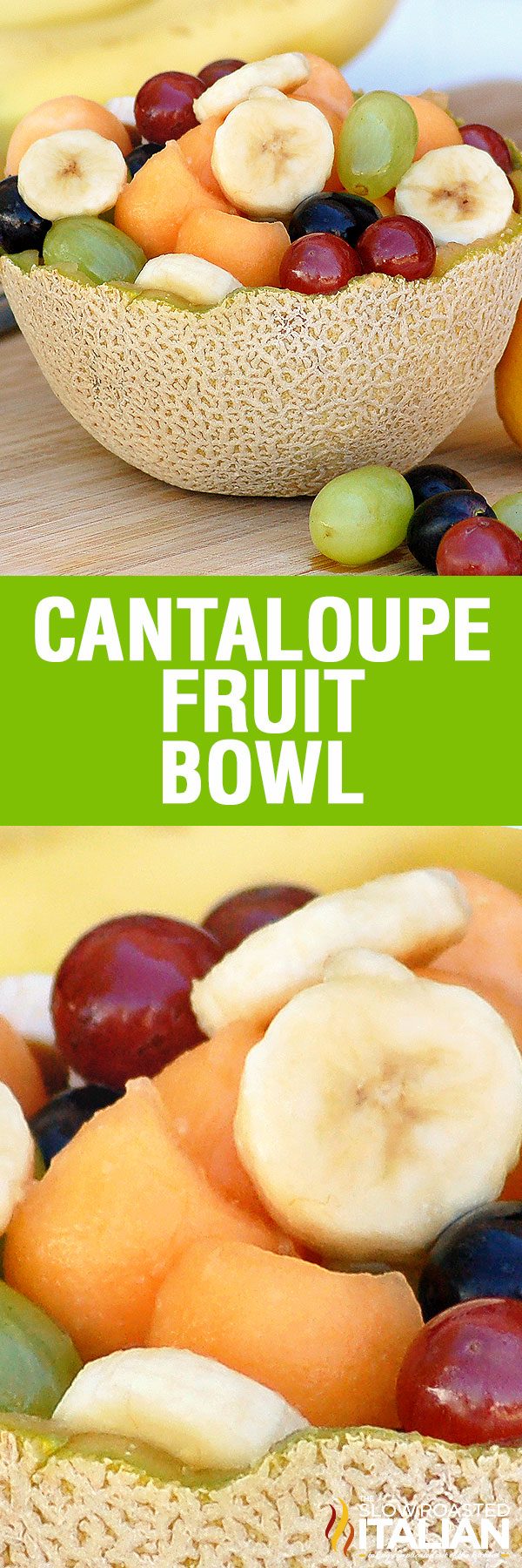 Super Simple Cantaloupe Fruit Bowl is loaded with your favorite fruit and a simple dressing to perk up your taste buds. This fresh cantaloupe salad recipe is perfect for parties and easy enough for lunch at home.