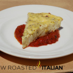 ricotta frittata with tomato sauce