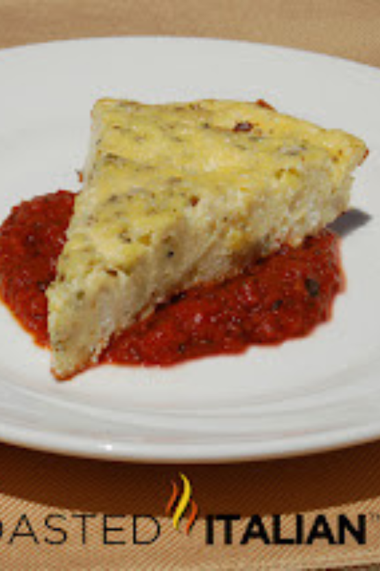 Ricotta Frittata with Oven Roasted Tomato Sauce