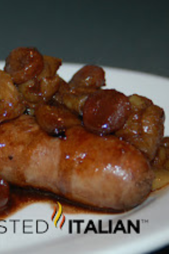 Roasted Grapes and Sausage