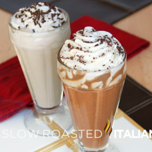 frozen chocolate mudslide in glass