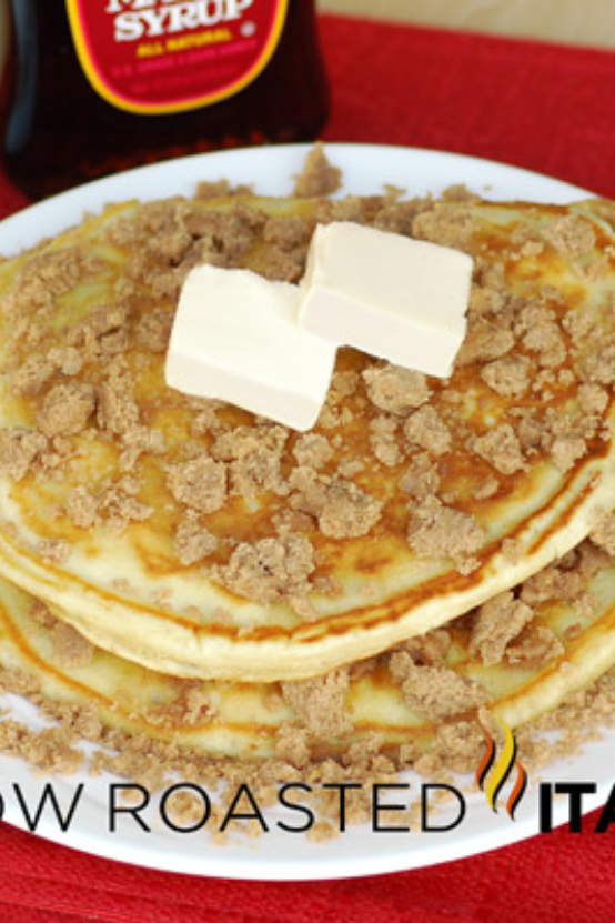 Cinnamon Streusel Pancakes