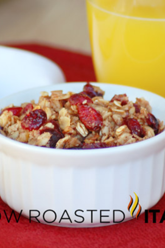 Cranberry Walnut Baked Oatmeal