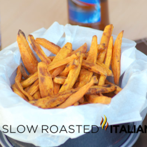 sweet potato fries in a bowl