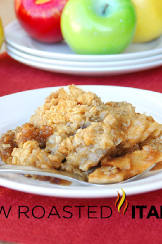 Honeycrisp Apple Crisp - The Slow Roasted Italian