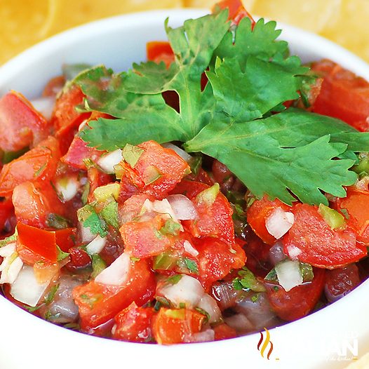 bowl of fresh pico de gallo for mexican party