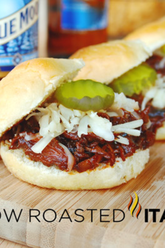 Zesty Italian BBQ Pulled Chicken Sliders