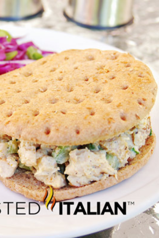 Light and Hearty Cashew Curry Grilled Chicken Salad Sandwich