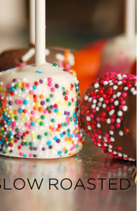 Chocolate Covered Marshmallow Pops