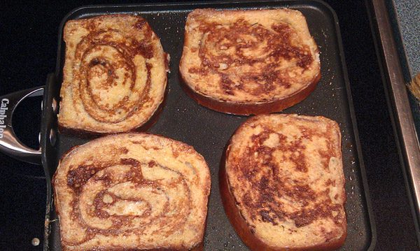 cooked cinnamon french toast