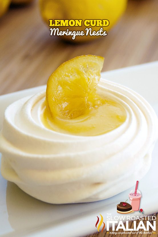 Lemon Curd Meringue Nests