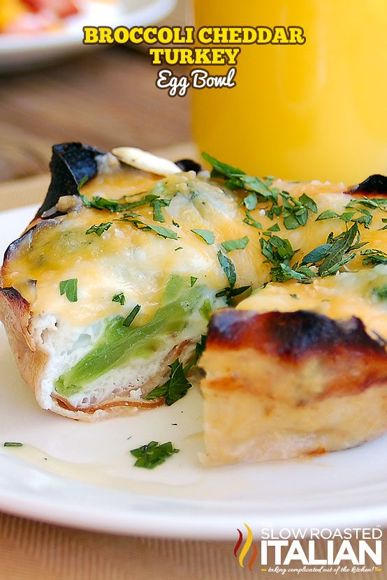 Broccoli Cheddar Turkey Egg Bowl