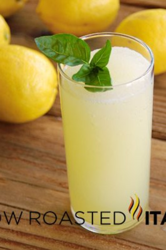 Perfectly Frozen Basil Lemonade