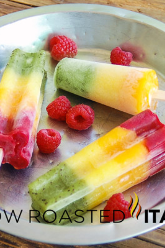 Fruit of the Islands Ice Pops: Raspberry, Mango, Pineapple and Kiwi