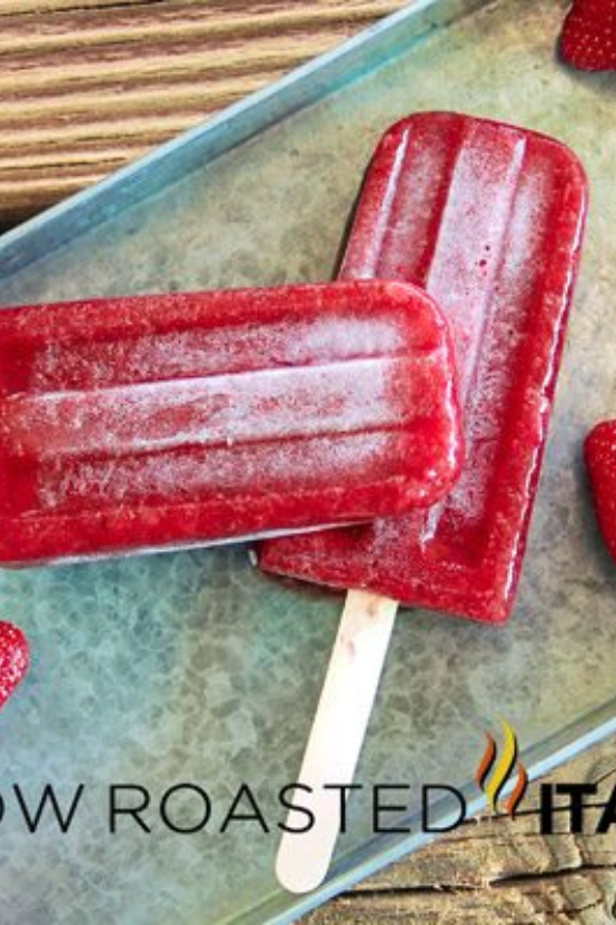 Gourmet Strawberry Balsamic Popsicles