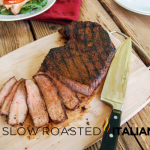 simple grilled spicy london broil sliced