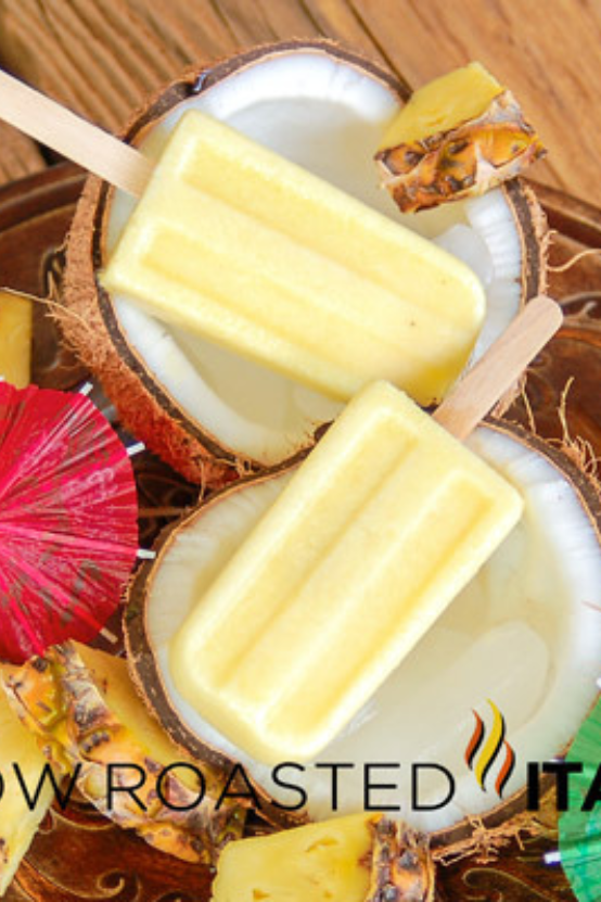 Virgin Piña Colada Ice Pops – Munchkin Pineapple Coconut Pops