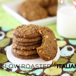 gluten free peanut butter cookies stacked on a plate