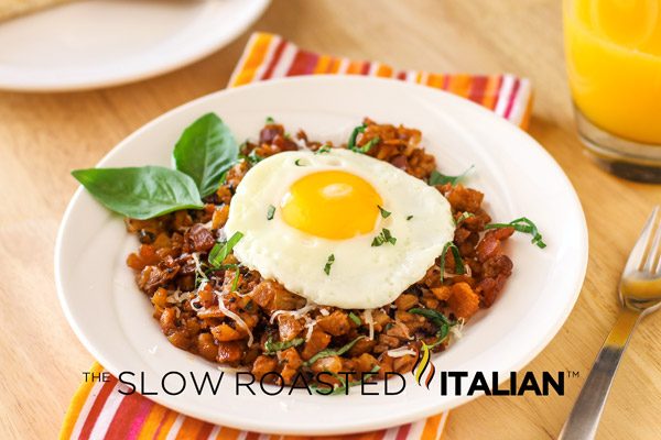 Italian Turkey & Egg Breakfast Skillet 