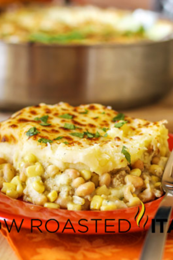 Tuscan Chicken Shepherd’s Pie