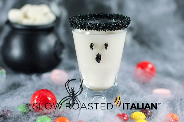 white chocolate ghost shot on display