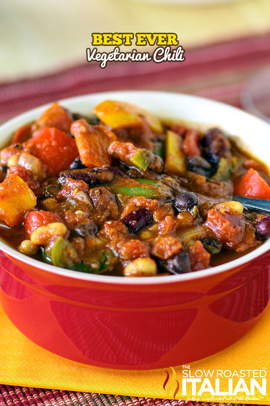 Best Ever Power Packed Vegetarian Chili