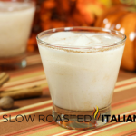 creamy autumn spice cocktail in a glass