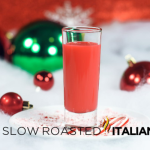 candy cane shooter in glass