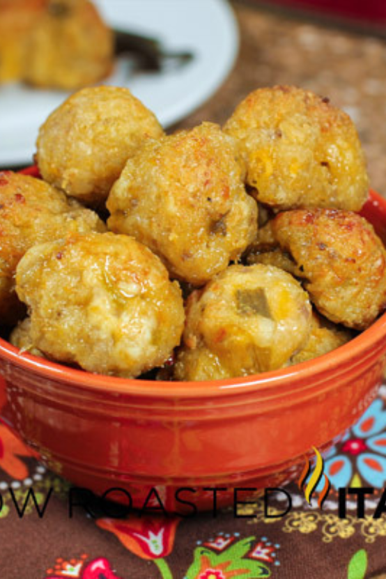 Green Chile and Cheese Sausage Poppers