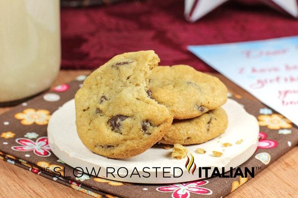 best ever chocolate chip cookies on plate