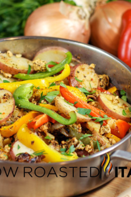 Italian Sausage, Pepper, and Potato Skillet in Just 30 Minutes