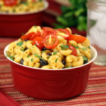 southwestern mac and cheese in bowl