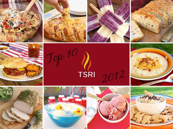 collage of top 10 TSRI recipes for 2012