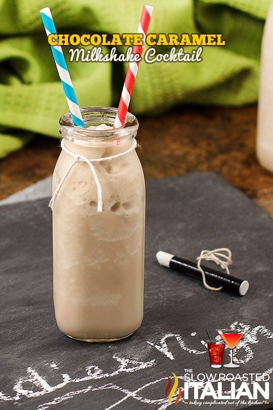 Chocolate Caramel Milkshake Cocktail