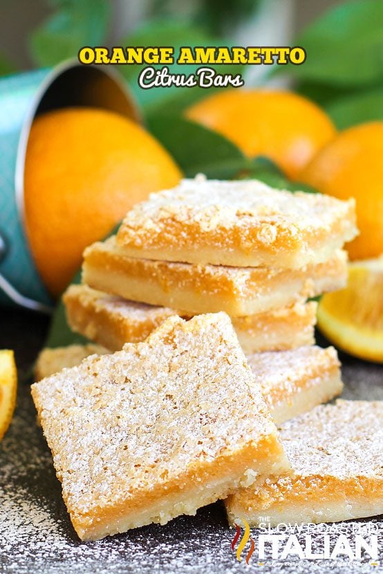 Orange Amaretto Citrus Bars – Ready in Just 35 Minutes!