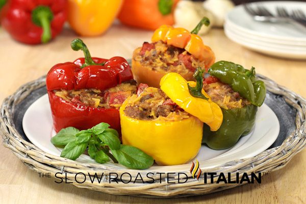 cheesy italian stuffed peppers