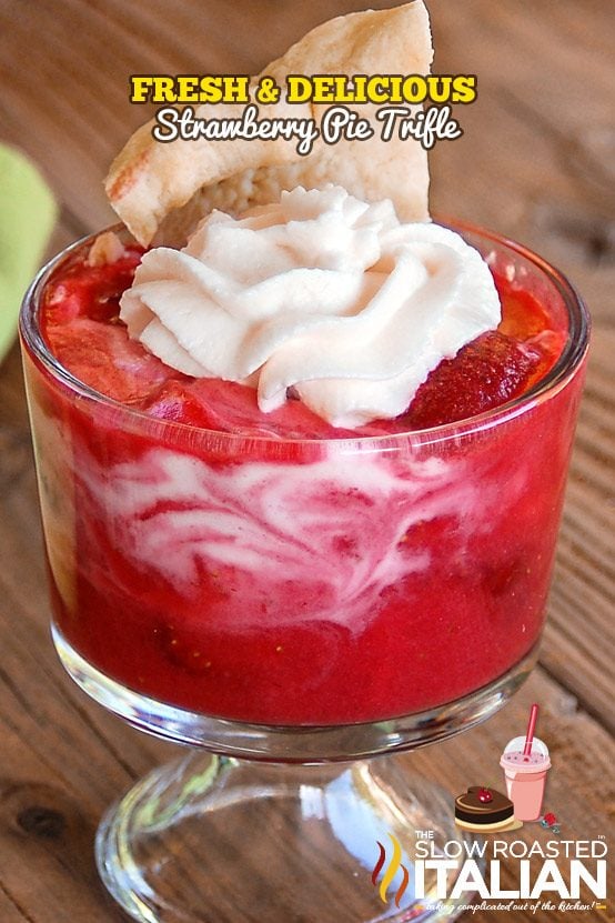 Fresh Summer Strawberry Trifle
