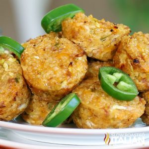 southern ham and cheese quinoa bites