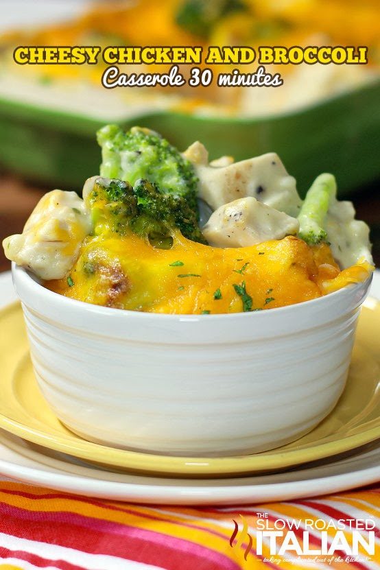 Cheesy Chicken and Broccoli Casserole in 30-Minutes