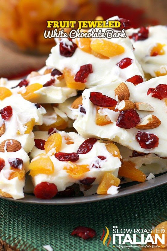 Fruit Jeweled White Chocolate Bark