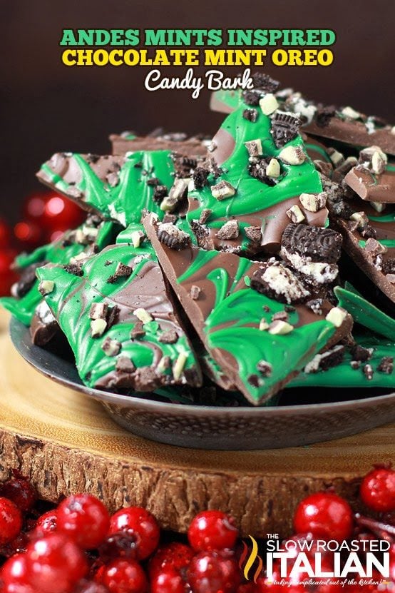 Chocolate Mint Oreo Candy Bark