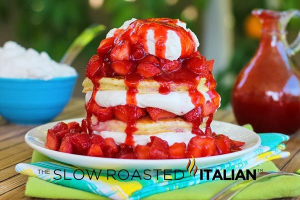 strawberry shortcake pancakes