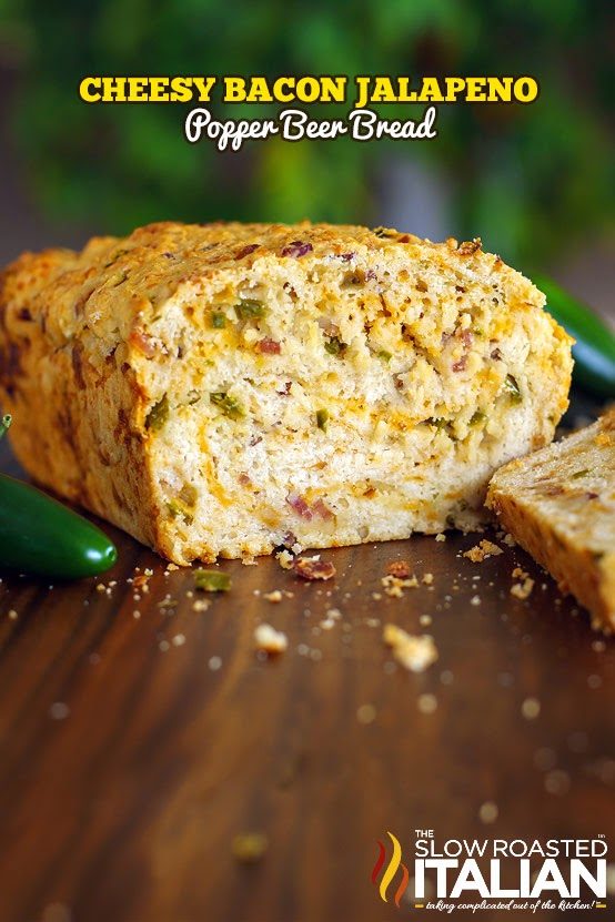 cheesy bacon jalapeno popper beer bread