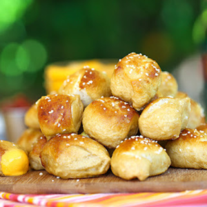 pile of homemade beer pretzels