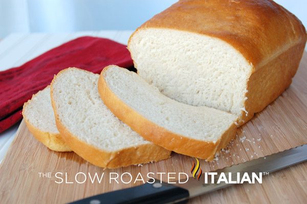 milk and honey bread, sliced