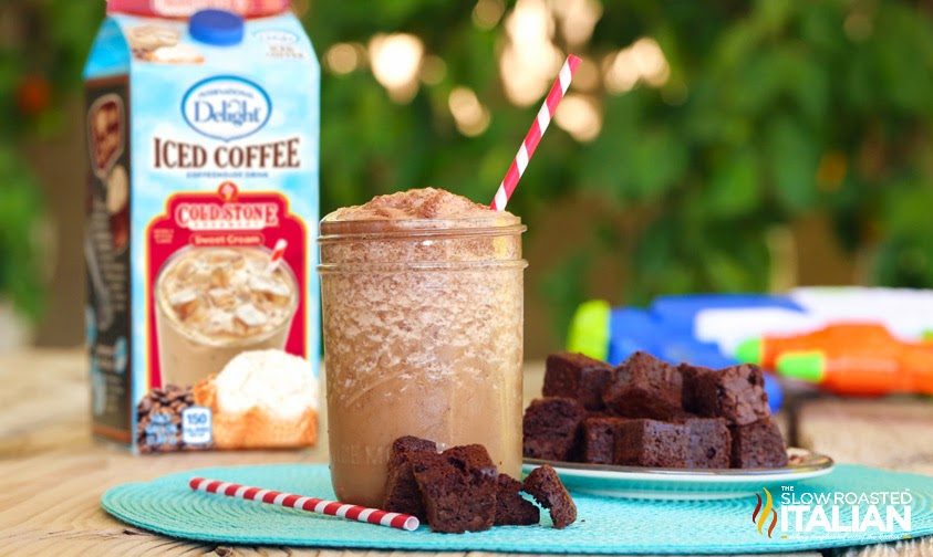 Brownie Cream Iced Coffee Shake #TSRISummer #IcedDelight