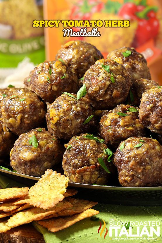 Spicy Tomato Herb Meatballs