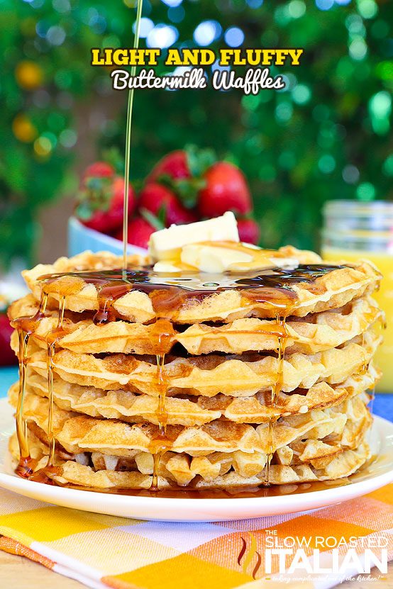 Light and Fluffy Buttermilk Waffles