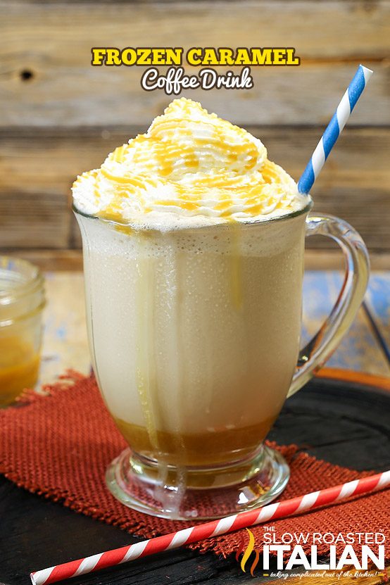 frozen caramel coffee drink